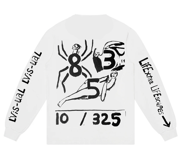 ★Wacky WiLLy★ Logo graphic long sleeve t-shirt white T-Shirt Long Sleeve - White – Wilwood Store