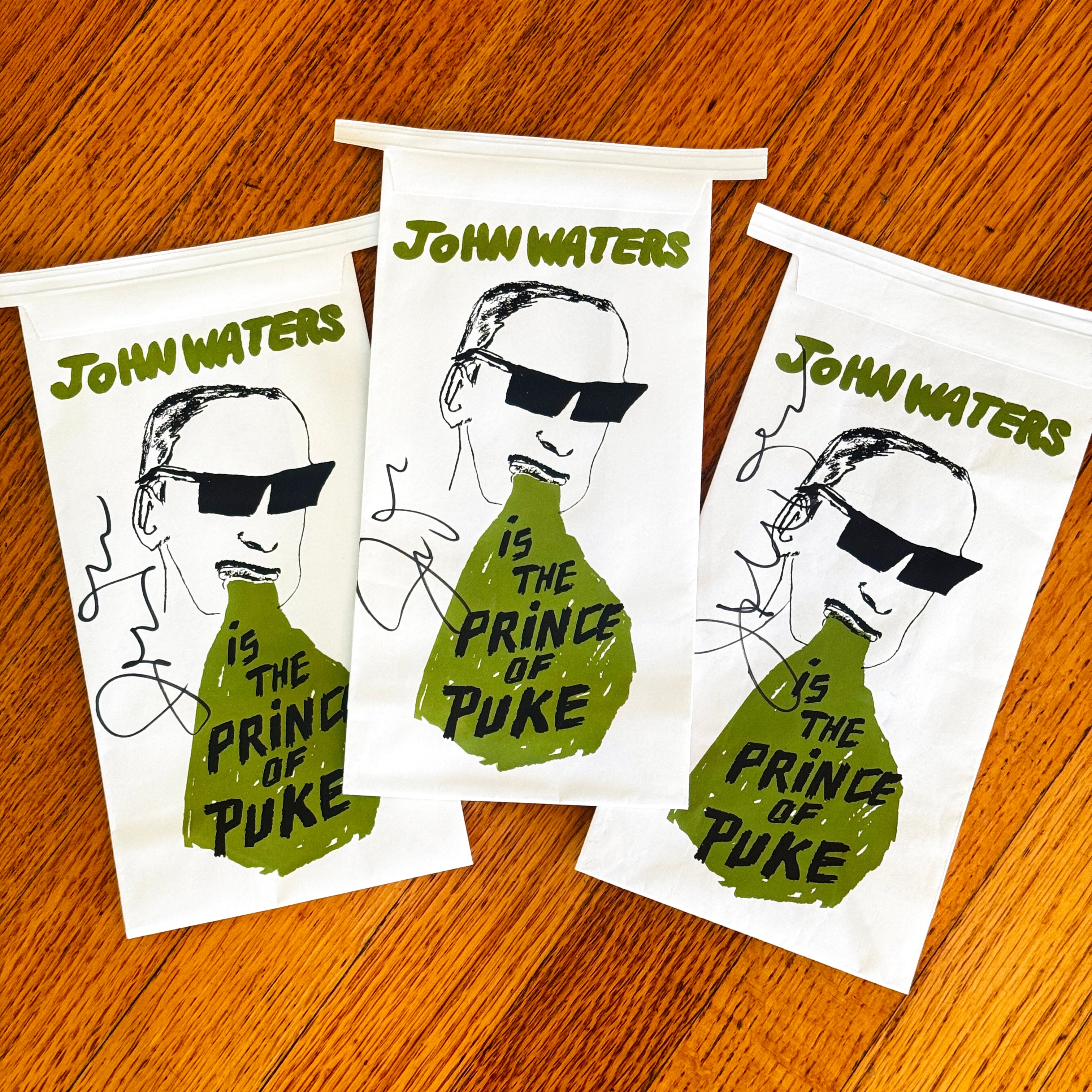 John Waters SIGNED Barf Bag!