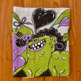 Wiggles For You by Christine Stormberg Linen Throw