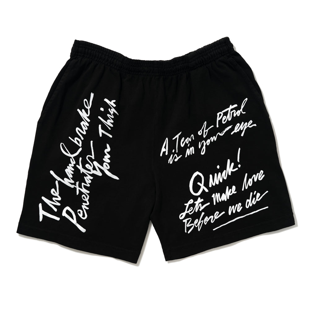 Warm Leatherette Cotton Shorts
