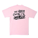 John Waters "Greetings From Baltimore" Short Sleeve Pink Tee